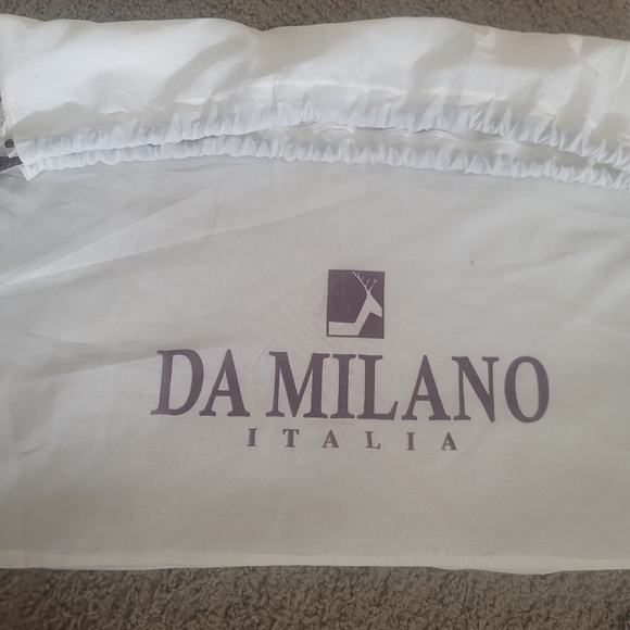 Authentic - Da Milano Italia - Orange - Leather Handbag with Fabric Dust Bag - Picture 5 of 6